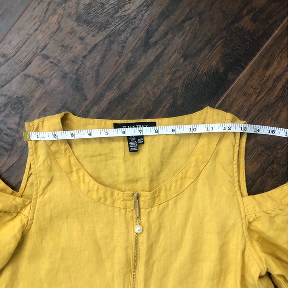 Ellen Tracy Linen Blouse - Picture 6 of 8